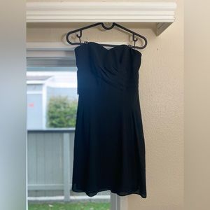 Express Women's Black Strapless Fit & Flare Mini Dress Size 6 BNWT